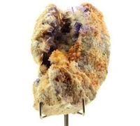 FLUORITE + BARYTE - Pierre Naturelle en Provenance d'Espagne, La Cabaña, Berbes - Cristaux de Fluorite et Baryte, Collection Minérale 504.00 ct - Certificat d'Authenticité Inclus 79 x 52 x 30 mm G