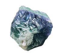 Fluorite - Brut Vert Violet | Pierre précieuse arc-en- naturelle, minéral de non poli pour Reiki, bijoux, énergie, décoration de la maison, utilisation spirituelle,