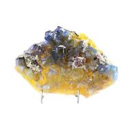 Fluorite + Calcite. 2610.2 Ct. Rosiclare Level, Minerva Mine, Illinois, Usa.