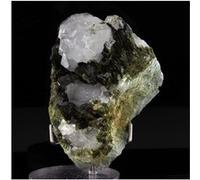 FLUORITE + CALCITE - Pierre Naturelle en Provenance de France, Saint-Péray, Ardèche Cristal de guérison, équilibre émotionnel, purification 907.0 ct - Certificat d'Authenticité Inclus 80 x 60 x 50 mm 