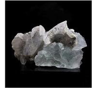 FLUORITE + CALCITE - Pierre Naturelle en Provenance du Maroc, Aouli - Cristal de guérison, énergie positive, décoration intérieure 185.0 ct - Certificat d'Authenticité Inclus 50 x 33 x 24 mm G