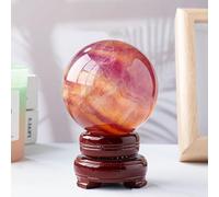 Fluorite Crystal Ball Chic Decorative Ornament for Office Home,B,50~60mm Gemstone Stone