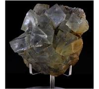 FLUORITE - Pierre Naturelle en Provenance de Mont-Roc, Tarn, France - Cristal de guérison et de protection - 390.0 ct - Certificat d'Authenticité Inclus 50 x 40 x 30 mm G