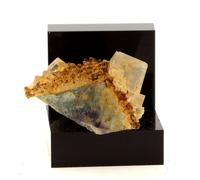 Fluorite + Quartz. 105.8 Ct. Langeac, Haute-Loire, France. Rare.