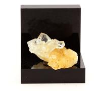 Fluorite + Quartz. 60.1 Ct. Langeac, Haute-Loire, France. Rare.