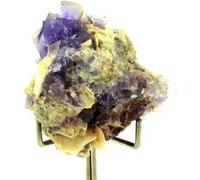 FLUORITE + QUARTZ + BARYTE en provenance d'Espagne, La Cabaña, Berbes - Pierre et Cristal Naturel - 208.0 ct - Certificat d'Authenticité Inclus 40 x 36 x 30 mm Naturel G