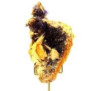 FLUORITE + QUARTZ + BARYTE en provenance d'Espagne, La Cabaña, Berbes - Pierre Naturelle avec des cristaux colorés - 746.0 ct - Certificat d'Authenticité Inclus 100 x 60 x 28 mm G