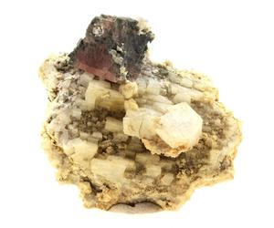 Fluorite Rose + Adulaire. 205.9 Ct. Massif Du Mont-Blanc, France..