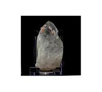 FLUORITE ROSE + QUARTZ - Pierre Naturelle en Provenance de France, Chamonix - Minéral rare du Massif du Mont-Blanc, caractéristiques multicolores 492.6 ct - Certificat d'Authenticité Inclus 68 x 36 x