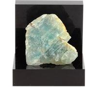 FLUORITE VERTE - Pierre Naturelle en Provenance de France, Haute-Savoie et Savoie - Cristal de guérison, protection psychique, équilibre émotionnel 91.2 ct - Certificat d'Authenticité Inclus 30 x 30 x