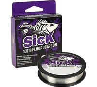 Fluorocarbone Berkley Sick Leader Material - 50m de tête de Ligne Invisible de fluorocarbone Transparent, coulant Rapidement. Parfait pour la pêche en Eau Douce et la pêche en mer