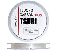 Fluorocarbone de Pêche - Diamètres 20/100 à 70/100 - Résistant & Invisible - Bas de Ligne Idéal Carnassier Eau Douce & Mer (10m - 70/100-16kg)