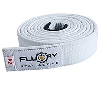 FLUORY Ceinture BJJ Brésilienne Jiu Jitsu avec couleur Blanc, Violet, Bleu, Marron, Noir pour la taille A0, A1, A2, A3, A4., Btf01bai, A3