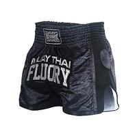 FLUORY - Short de Boxe Muay Thai résistant à la déchirure - - Large