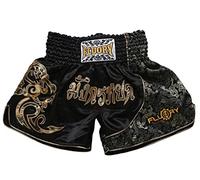 FLUORY Short de combat Muay Thai MMA Vêtements d'entraînement Cage Combat Combat Arts Martiaux Kickboxing, Homme, Mtsf15jinlong, XXX-Large