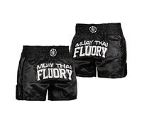 FLUORY Short de muay-thaï, vêtement de MMA, pour arts martiaux, kick-boxing, grappling, Large