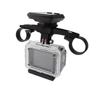 Flush Out Front Mount - Bike Computer Mount Bracket Aluminum Alloy | Front Out Flush Aero Handlebar Mounts | GPS Speedometer Camera Holder For Cycling, Compatible With 22.2mm & 25.4mm Handlebars