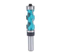 Flush Trim Router Bit 12/ Shank, Spiral Carbide Double Bearing Woodworking Trimming Tool, 34in/ Dia 1 1116in/ Cutting Length, Grade Router Bit for Trimming