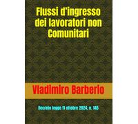 Flussi d’ingresso dei lavoratori non Comunitari: Decreto legge 11 ottobre 2024, n. 145