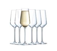 Flûte 21 cl Ultime | Cristallin sans plomb, verre à champagne et crémant, compatible lave-vaisselle, fabriqué en France, idéal mariage et fêtes