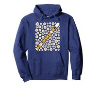 Flûte à Bec Fleurs Flûtiste à Bec Musicien Printemps Été Sweat à Capuche