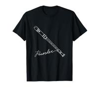 Flûte à Bec Oneline Art Recorder T-Shirt