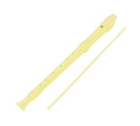 Flûte à Bec Soprano 8 Trous en ABS, Instrument Portable et Facile à Nettoyer - Voix Claire, Intonation Précise, Parfait Pour Écoles et Cours de Musique Enfants (Jaune)