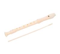 Flûte à Bec Soprano 8 Trous en ABS, Instrument Portable et Facile à Nettoyer - Voix Claire, Intonation Précise, Parfait Pour Écoles et Cours de Musique Enfants (Blanche)