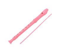 Flûte à Bec Soprano 8 Trous en ABS, Instrument Portable et Facile à Nettoyer - Voix Claire, Intonation Précise, Parfait Pour Écoles et Cours de Musique Enfants (Rose)