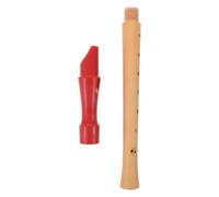Flûte à Bec Soprano Allemande en Bois, 8 Trous pour Débutants | Bois Marron, 32x3x3cm, pour Cours de Musique et Voyage, Adaptée aux Étudiants et Garçon et Filles