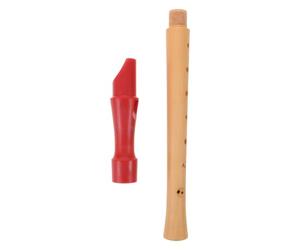 Flûte à Bec Soprano Allemande en Bois, 8 Trous pour Débutants | Bois Marron, 32x3x3cm, pour Cours de Musique et Voyage, Adaptée aux Étudiants et Garçon et Filles