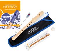 Flûte à bec soprano en do bois d’érable doigté baroque avec méthode