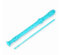 Flûte à bec soprano, flûte à bec soprano en plastique ABS à 8 trous pour débutants avec tige de nettoyage (Verte)