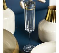 Flûte à champagne Exter or 17 cl (lot de 6) - - Transparent - Verre