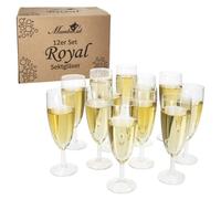 Lot de 12 flûtes à champagne ROYAL