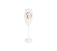 Flûte - STC - Anniversaire 18 ans - Verre coloré - Reflets cuivrés - Compatible lave-vaisselle