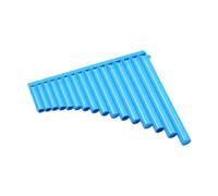 Flûte à pan 16 tuyaux en do traditionnel portable instrument de musique pour amateurs de musique et enseignement de performance - Bleu