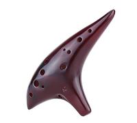 Flûte alto Do 12 trous en céramique fumée avec partition de musique et cordon pour débutant