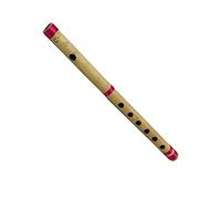 Flûte Bansuri en bambou avec clé en do à 7 trous - Flûte à vent en bois - Instrument de musique indien Krishna - Cadeau d'anniversaire pour homme, femme et enfant - Taille : 33 cm