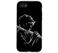 Flûte Boy Line Art Chamber Music Coque pour iPhone SE (2020) / 7 / 8