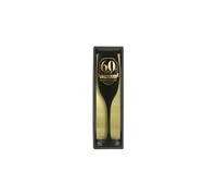 Flute Champagne Anniversaire 60 aine Noire effet Or