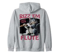 Flûte Chat Classique Musique Joueur Chaton Flûtiste Flûtiste Sweat à Capuche