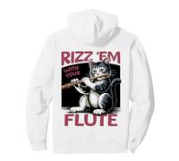 Flûte Chat Classique Musique Joueur Chaton Flûtiste Flûtiste Sweat à Capuche