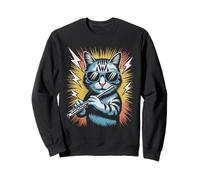 Flûte Chat Classique Musique Joueur Chaton Flûtiste Flûtiste Sweatshirt