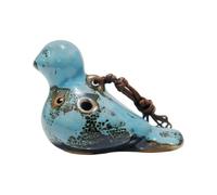 Flûte chinoise ancienne Ocarina 6 trous, 03sky blue | Construction en céramique faite à la main, apprentissage facile pour les amateurs de musique classique et les