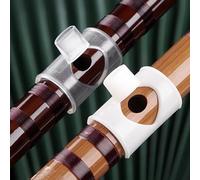 Flûte de contrôle de la respiration pour joueurs de flûte débutants avec sifflet souffleur de bouche plusieurs options de tonalité C, D, E, F, G, légère et portable (blanc n°3 pour EDmode)