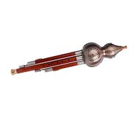 Flûte de courge chinoise Hulusi débutant adulte Double ton instruments de musique traditionnels B plat Hulusi avec étui professionnel(C key)