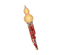 Flûte De Gourde Naturelle À Sept Trous Avec Tubes Sonores En Bois Rose Instrument Professionnel Pour Adultes Ensemble Hulusi(G major)