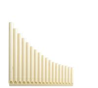 Flûte De Pan Flûte De Pan Facile À Apprendre Adaptée Aux Débutants Et Adultes 18 Tuyaux Do Majeur Durable Robuste(Beige for performance)