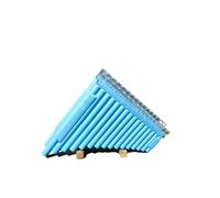 Flûte De Pan Instrument À Vent Double Flûte De Pan À 32 Tuyaux Douze Tons Tempérament Égal Pour Débutants Et Professionnels(Luminous blue)